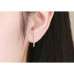 Elegant semi-circular earrings