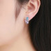 Earrings with geometric design