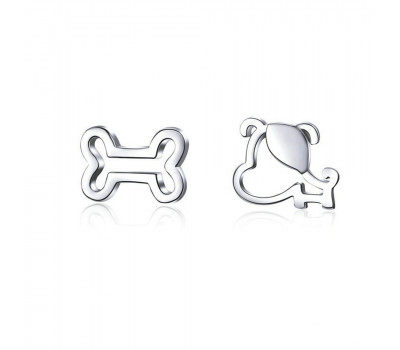 Bone & doggie earrings