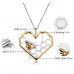 Bee in the heart pendant