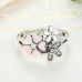 Pink Flower, Poetic Daisy, Cherry Blossom ring 