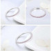 Round ring with zirconia pink