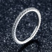 Round ring with silver zirconia