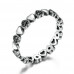 Stackable Ring Heart Black CZ