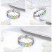 Stackable Rainbow Heart Rings