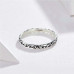 Black Tibetan Silver Small Finger Ring Unisex